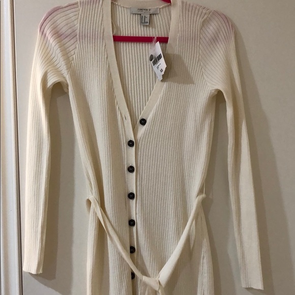 forever 21 white sweater dress